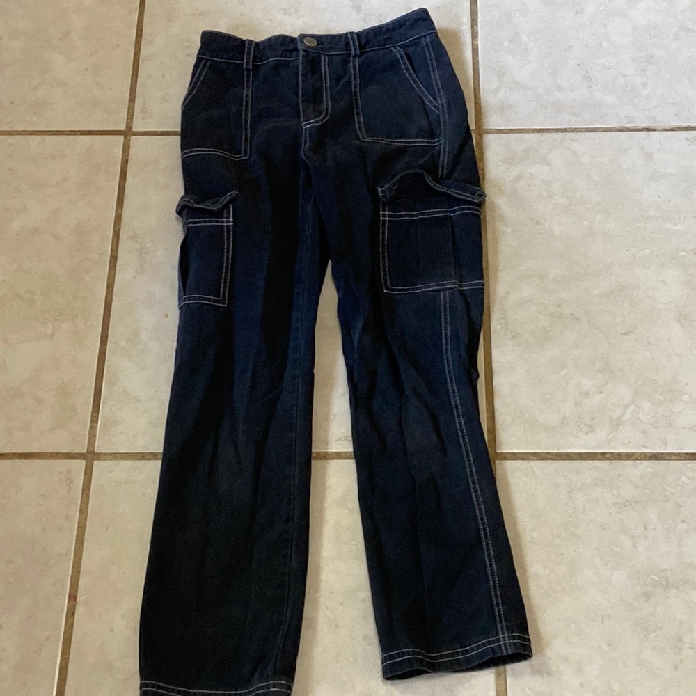 Skater black denim Pants